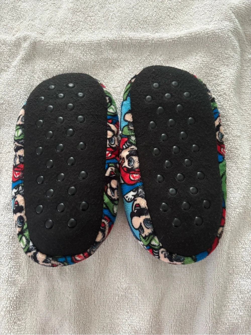 Super Mario Bros Fuzzy Slippers